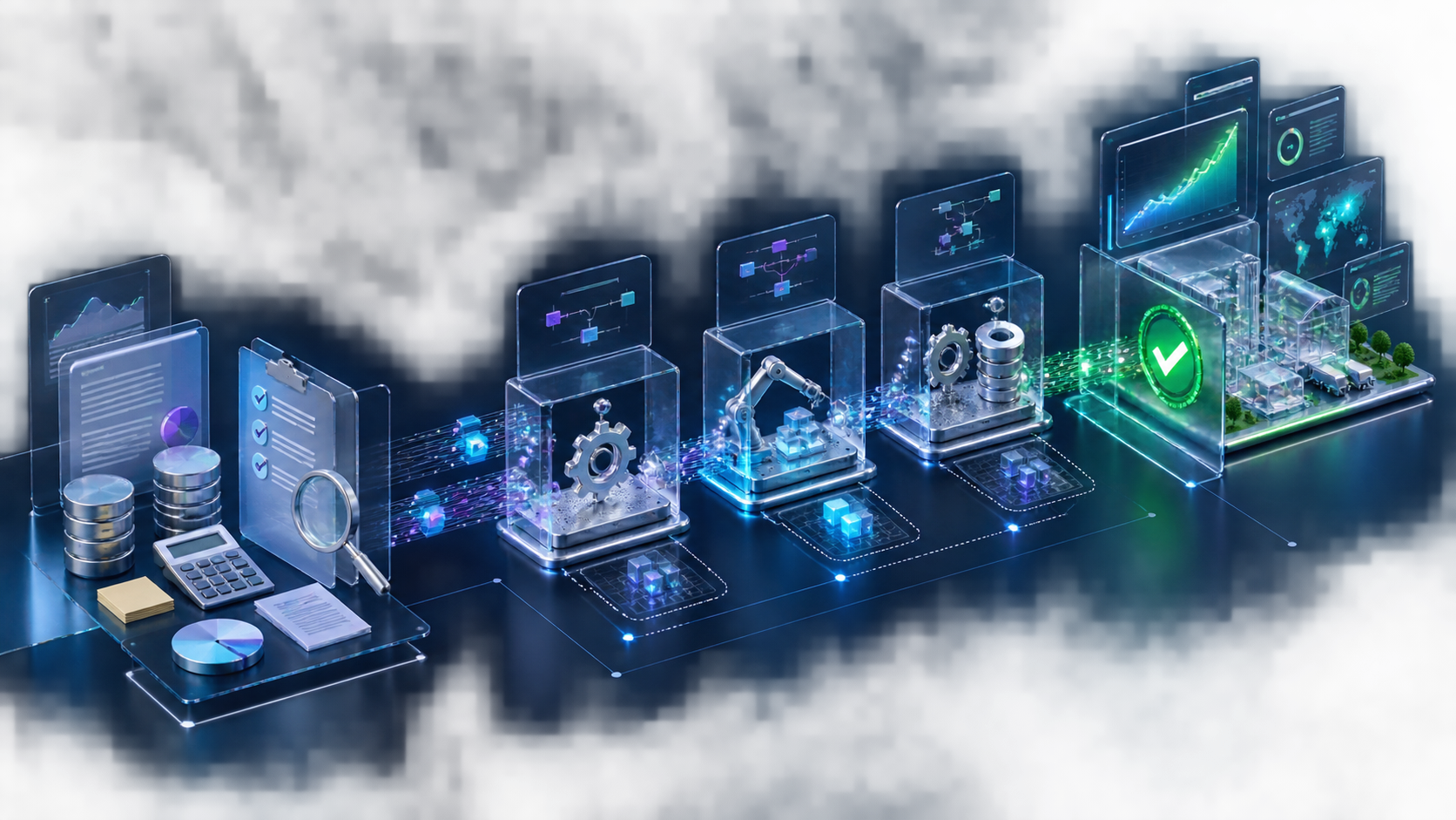 Abstract editorial visualization for Operational Friction: Building an Evidence-Based Automation Business Case